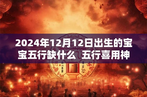 2024年12月12日出生的宝宝五行缺什么  五行喜用神是什么