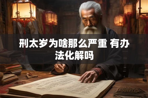 刑太岁为啥那么严重 有办法化解吗