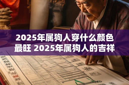2025年属狗人穿什么颜色最旺 2025年属狗人的吉祥方位