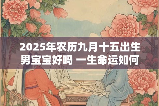 2025年农历九月十五出生男宝宝好吗 一生命运如何