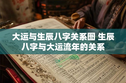 大运与生辰八字关系图 生辰八字与大运流年的关系