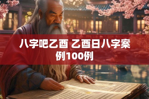 八字吧乙酉 乙酉日八字案例100例