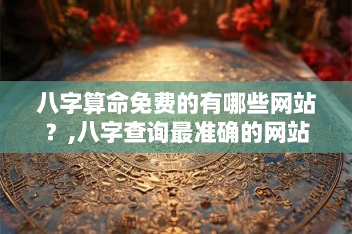 八字算命免费的有哪些网站？,八字查询最准确的网站
