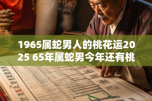 1965属蛇男人的桃花运2025 65年属蛇男今年还有桃花运吗