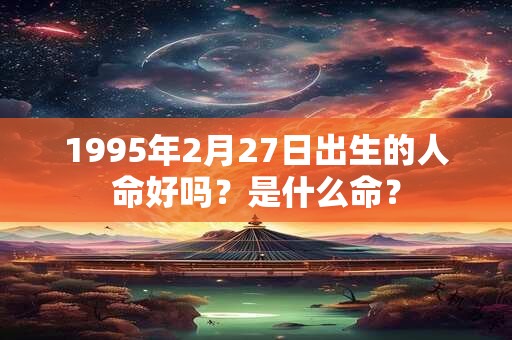 1995年2月27日出生的人命好吗？是什么命？