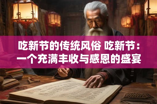 吃新节的传统风俗 吃新节：一个充满丰收与感恩的盛宴