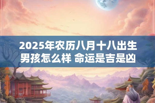 2025年农历八月十八出生男孩怎么样 命运是吉是凶