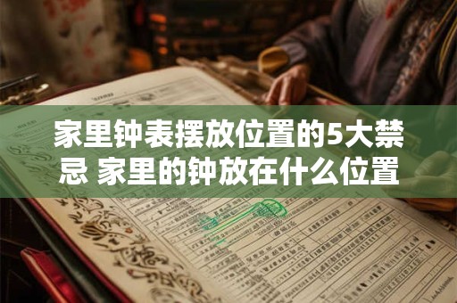家里钟表摆放位置的5大禁忌 家里的钟放在什么位置好