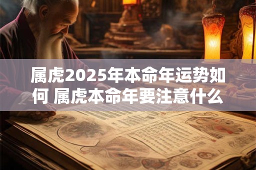 属虎2025年本命年运势如何 属虎本命年要注意什么