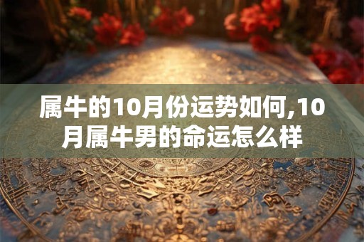 属牛的10月份运势如何,10月属牛男的命运怎么样