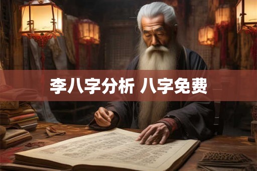 李八字分析 八字免费