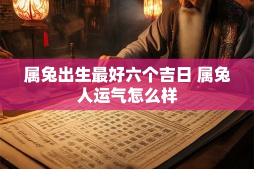属兔出生最好六个吉日 属兔人运气怎么样