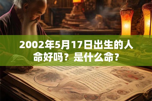 2002年5月17日出生的人命好吗？是什么命？