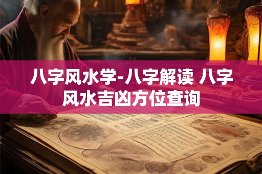 八字风水学-八字解读 八字风水吉凶方位查询