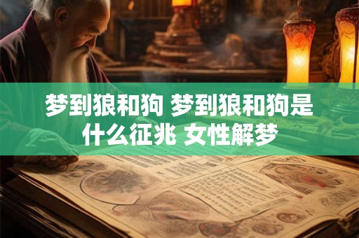 梦到狼和狗 梦到狼和狗是什么征兆 女性解梦