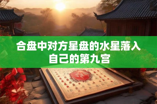 合盘中对方星盘的水星落入自己的第九宫