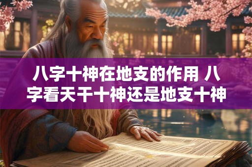 八字十神在地支的作用 八字看天干十神还是地支十神