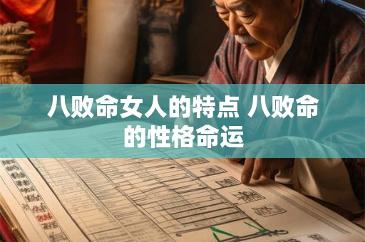 八败命女人的特点 八败命的性格命运