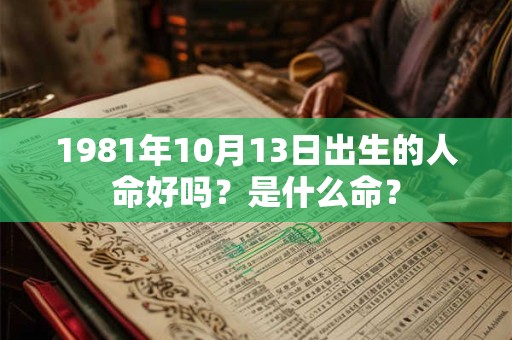 1981年10月13日出生的人命好吗？是什么命？