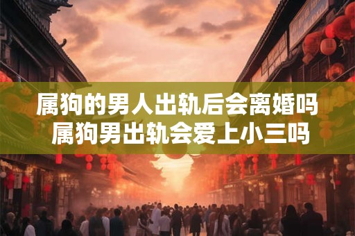 属狗的男人出轨后会离婚吗 属狗男出轨会爱上小三吗