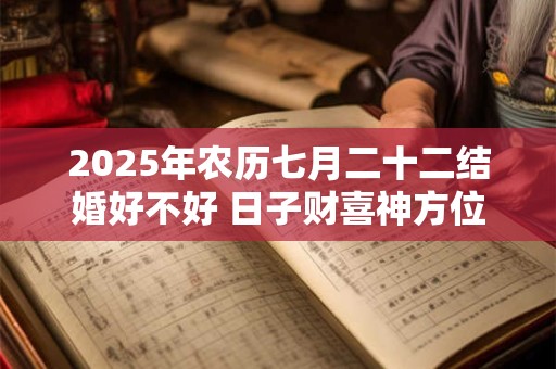 2025年农历七月二十二结婚好不好 日子财喜神方位 2025年农历七月二十二结婚好不好 日子财喜神方位