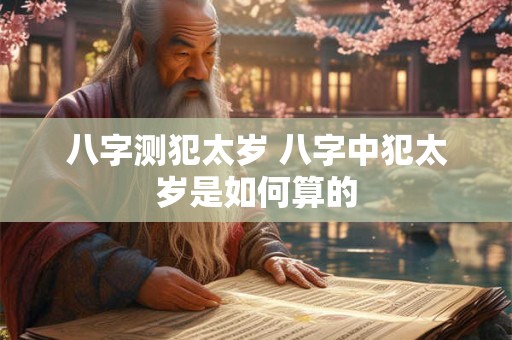 八字测犯太岁 八字中犯太岁是如何算的