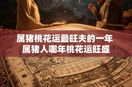 属猪桃花运最旺夫的一年 属猪人哪年桃花运旺盛