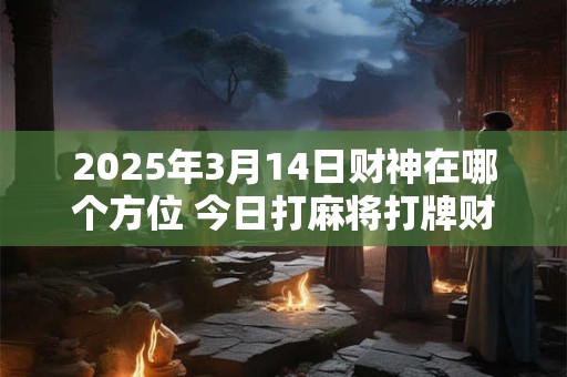 2025年3月14日财神在哪个方位 今日打麻将打牌财运方位！