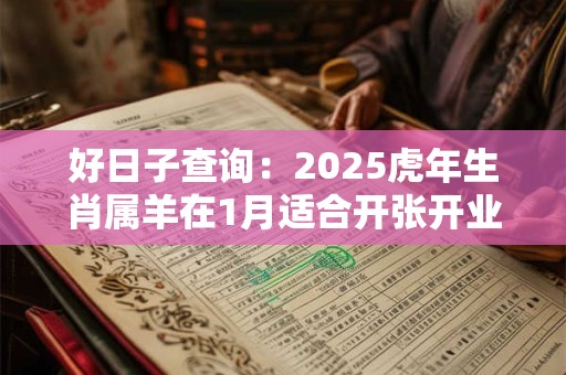 好日子查询：2025虎年生肖属羊在1月适合开张开业的大吉日子