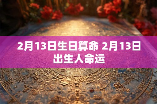 2月13日生日算命 2月13日出生人命运