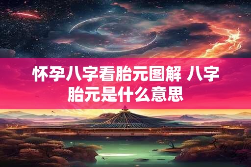 怀孕八字看胎元图解 八字胎元是什么意思