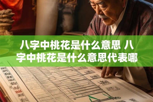 八字中桃花是什么意思 八字中桃花是什么意思代表哪些