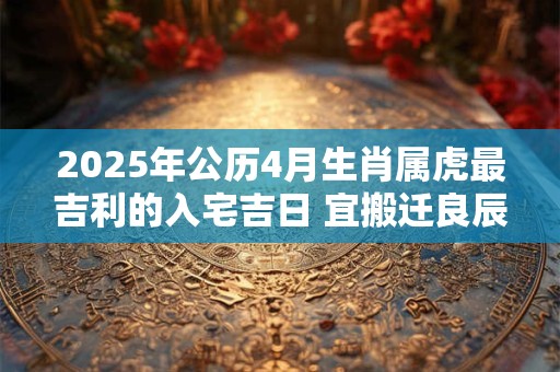 2025年公历4月生肖属虎最吉利的入宅吉日 宜搬迁良辰吉日
