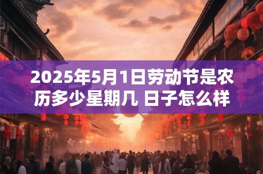 2025年5月1日劳动节是农历多少星期几 日子怎么样