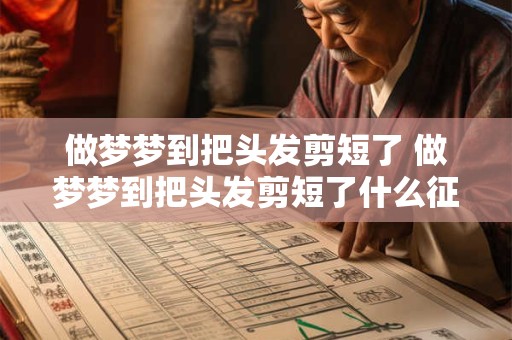 做梦梦到把头发剪短了 做梦梦到把头发剪短了什么征兆