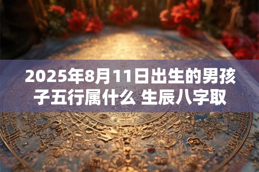2025年8月11日出生的男孩子五行属什么 生辰八字取名