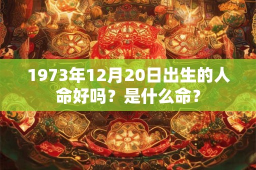 1973年12月20日出生的人命好吗？是什么命？