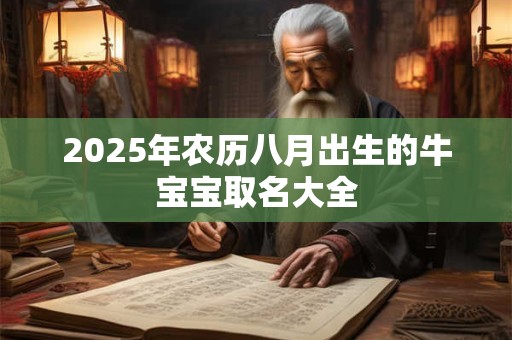 2025年农历八月出生的牛宝宝取名大全