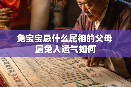 兔宝宝忌什么属相的父母 属兔人运气如何