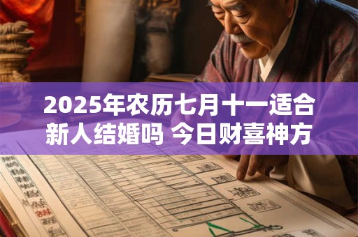 2025年农历七月十一适合新人结婚吗 今日财喜神方位