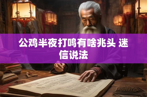 公鸡半夜打鸣有啥兆头 迷信说法