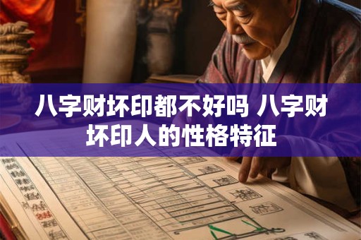 八字财坏印都不好吗 八字财坏印人的性格特征