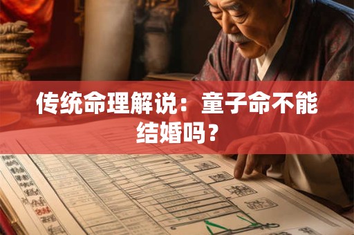 传统命理解说：童子命不能结婚吗？