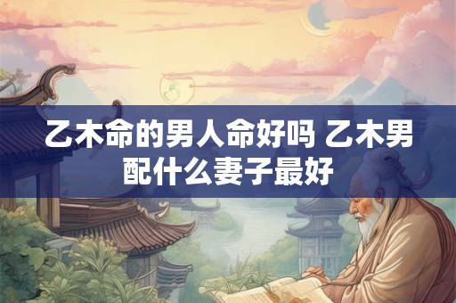 乙木命的男人命好吗 乙木男配什么妻子最好 乙木命的男人命好吗 乙木男配什么妻子最好
