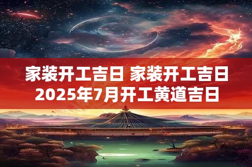 家装开工吉日 家装开工吉日2025年7月开工黄道吉日