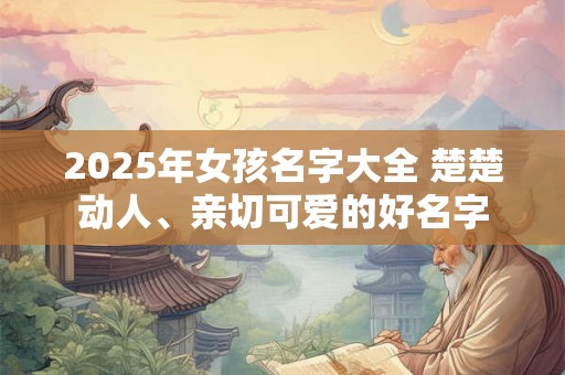 2025年女孩名字大全 楚楚动人、亲切可爱的好名字