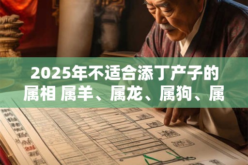 2026年不适合添丁产子的属相 属羊、属龙、属狗、属马