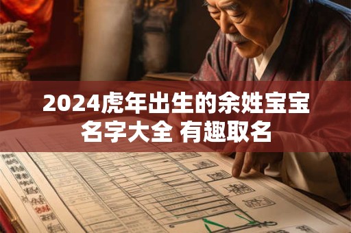 2024虎年出生的余姓宝宝名字大全 有趣取名