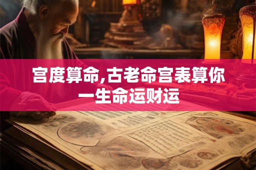 宫度算命,古老命宫表算你一生命运财运