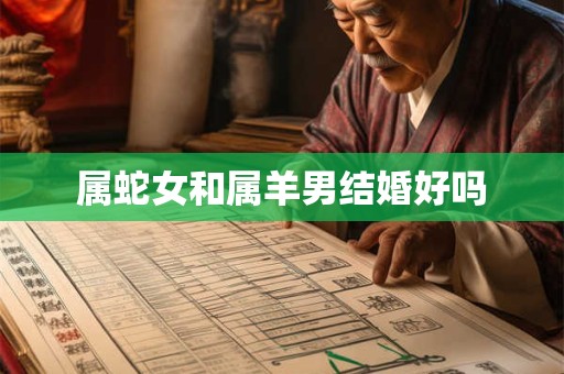 属蛇女和属羊男结婚好吗
